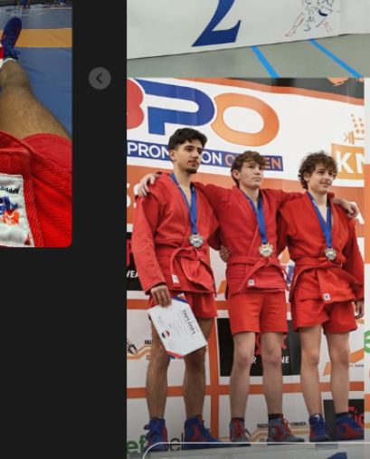 podium Lorenzo DSI Dutch Open SAMBO 2026