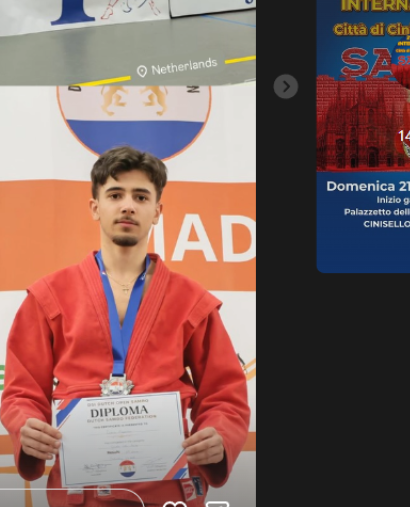 diplôme Lorenzo DSI Dutch Open SAMBO 2026